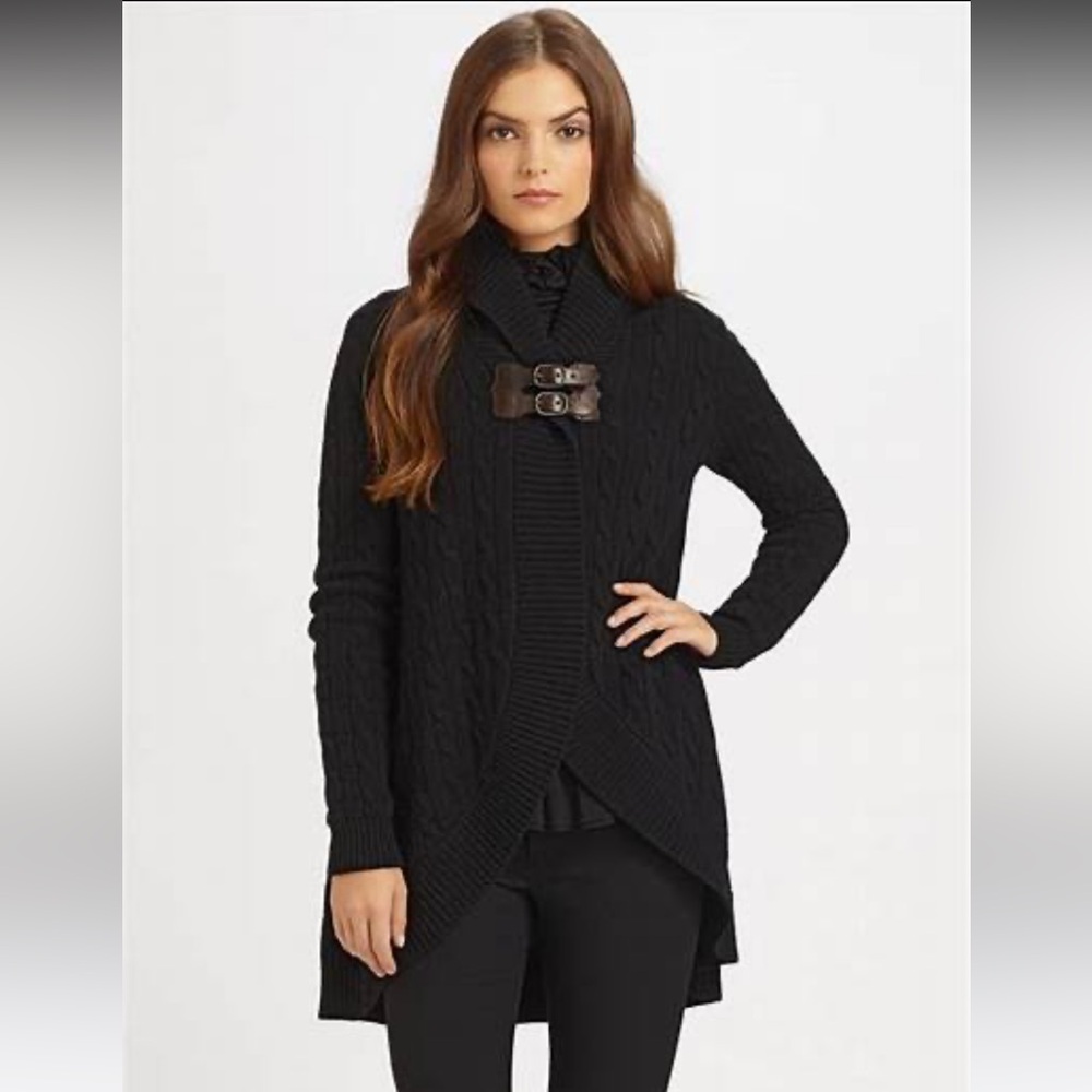 Ralph Lauren Olive Green Cashmere Blend Cardigan